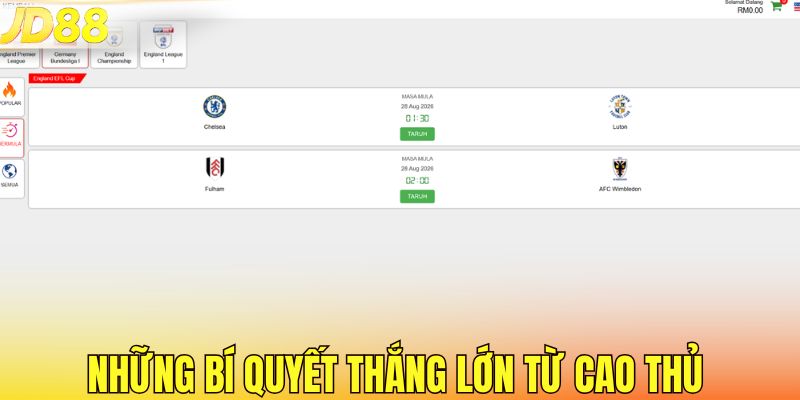 Những bí quyết thắng lớn từ cao thủ 