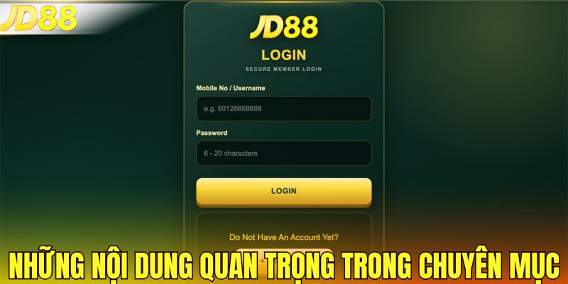 Những nội dung quan trọng trong chuyên mục